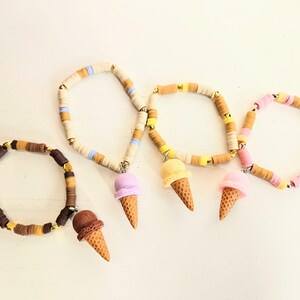 Dehnbares Eis Waffel Armband, Fun Charm, elastisch, Schmuck, KOSTENLOSER VERSAND