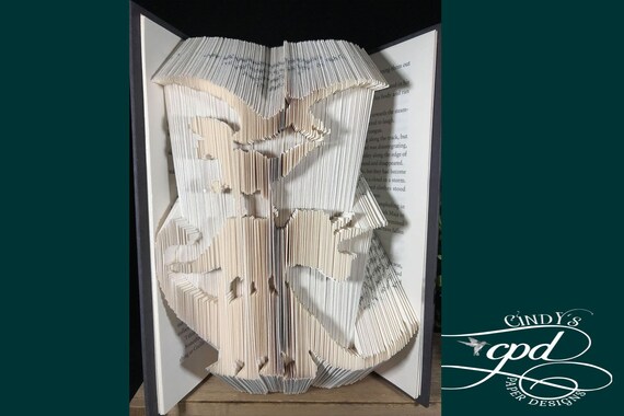 Sculpture Folded Book Art Dinosaur Art Objects etna.com.pe