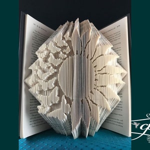 Butterfly sunflower folded book art pattern home decor unique gift book origami