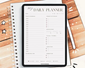 Multi function daily and monthly planner journal