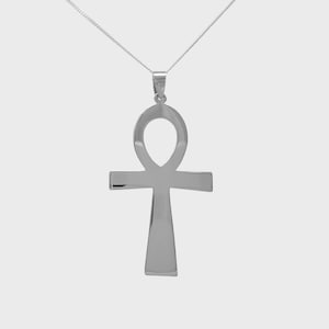 925 Sterling Silver Ankh Pendant Necklace | Cross Pendant | Egyptian Ankh Symbol | Unisex Necklace | Gifts for Her | Gifts for Him