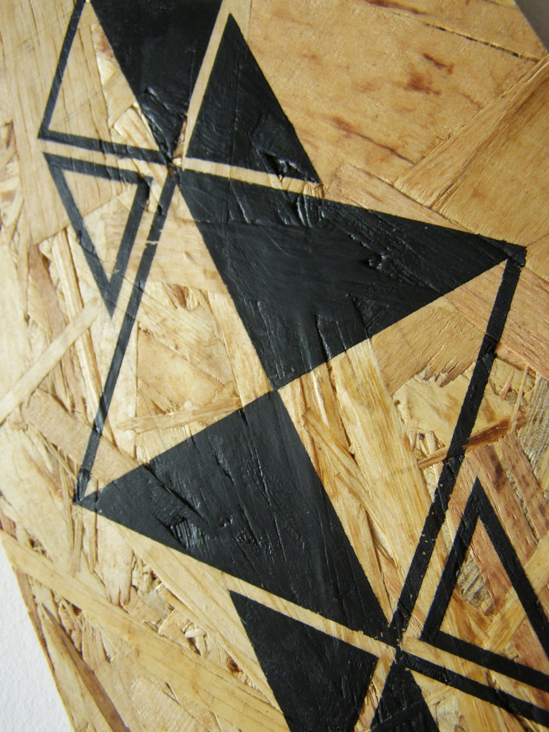 A sign Acrylic Painting on Board OSB Art Wood Wall Decor Etsy