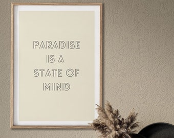 Paradise is a state of mind Poster