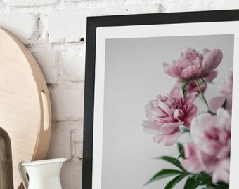 Shy peonies Poster