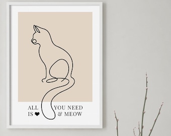 All you need is miau Poster