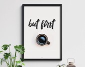 But first coffee Poster