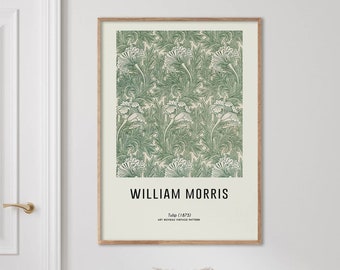 Plakat von William Morris - Tulpe (1875)