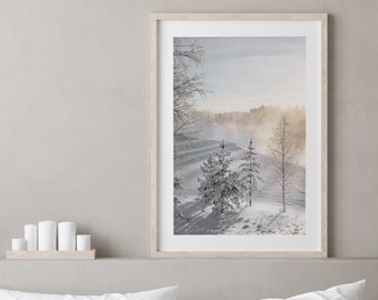 Winter morning Print