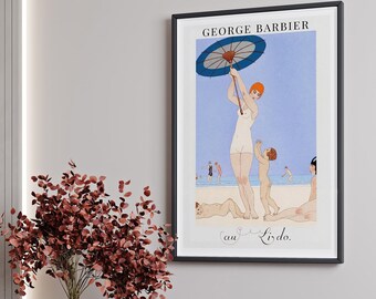 Plakat George Barbier - Au Lido