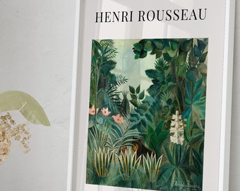 Plakat Henri Rousseau - The equatorial jungle