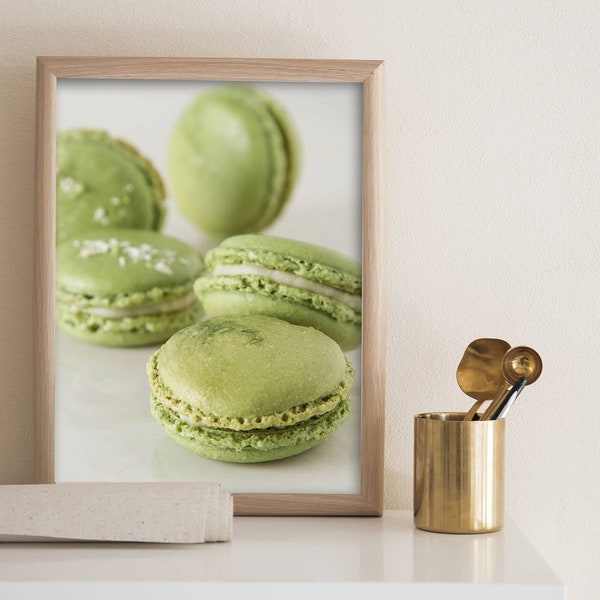 Plakat Macarons pistacjowe