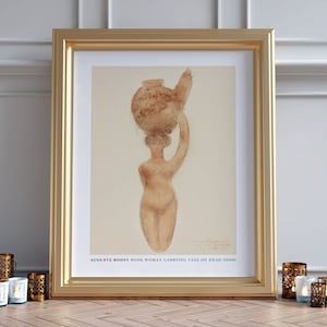 Póster Auguste Rodin - Mujer llevando un jarrón