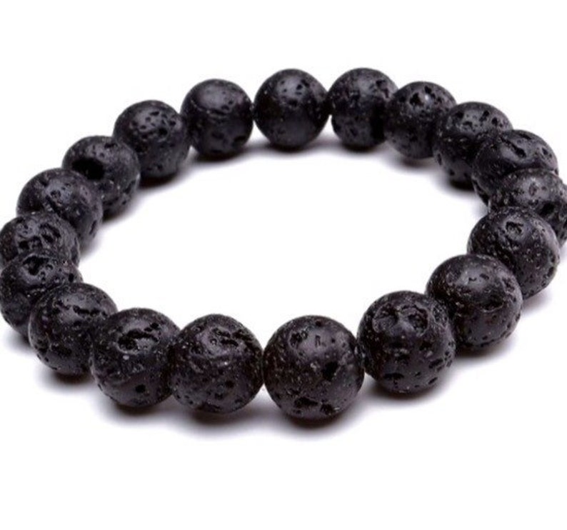Volcanic lava bracelet,black volcanic lava bracelet,black onyx bracelet,mens lava jasper bracelet,mens volcanic bracelet,