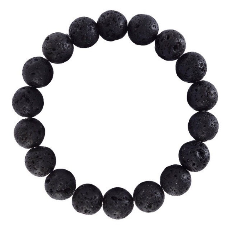 Volcanic lava bracelet,black volcanic lava bracelet,black onyx bracelet,mens lava jasper bracelet,mens volcanic bracelet,