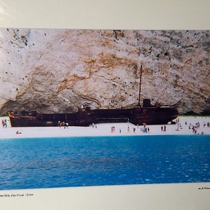 Shipwreck Cove Photograph: Zakynthos Island, Greece, Signed Limited Edition