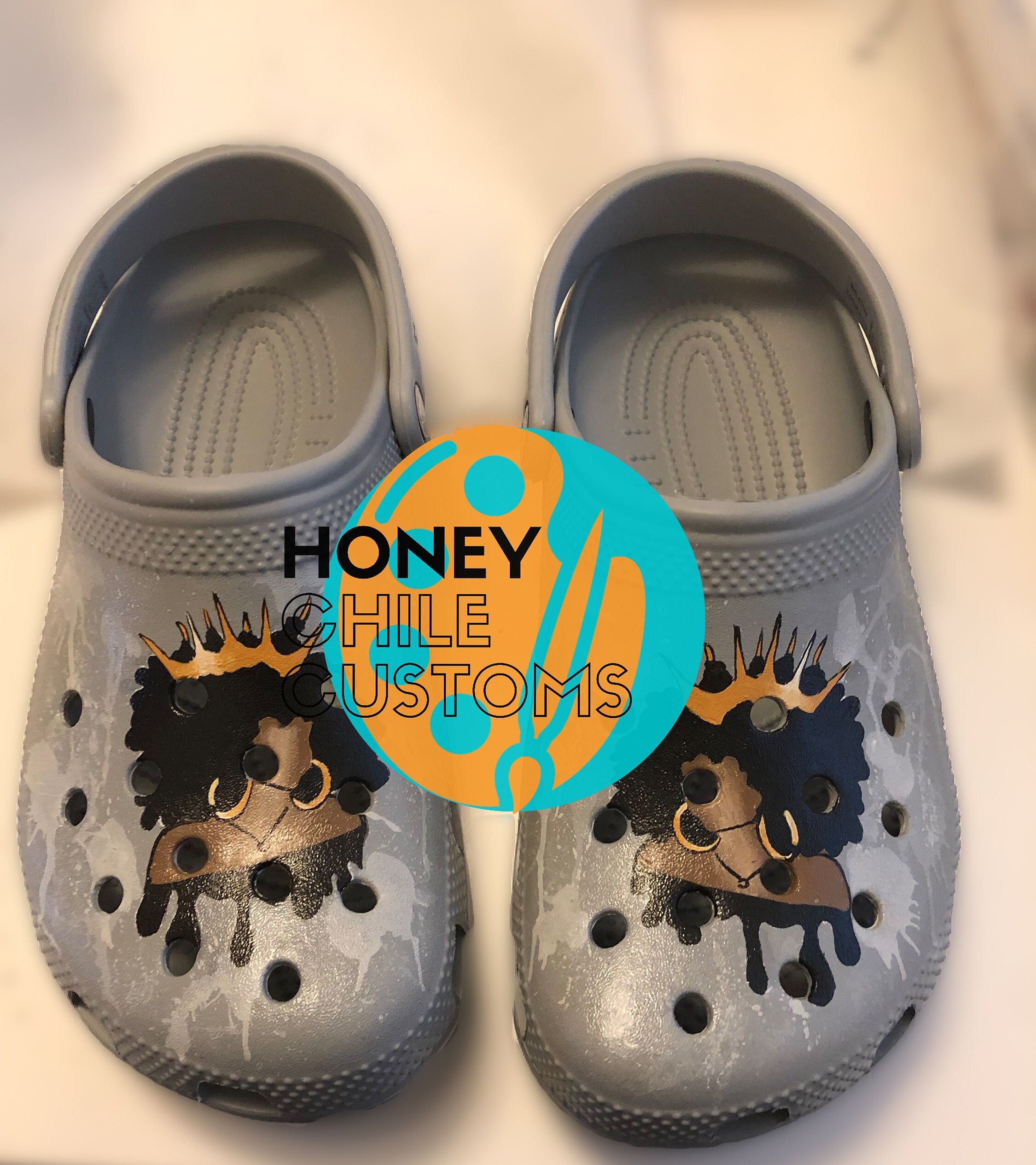 African Queen Personalized Character Croc Custom 