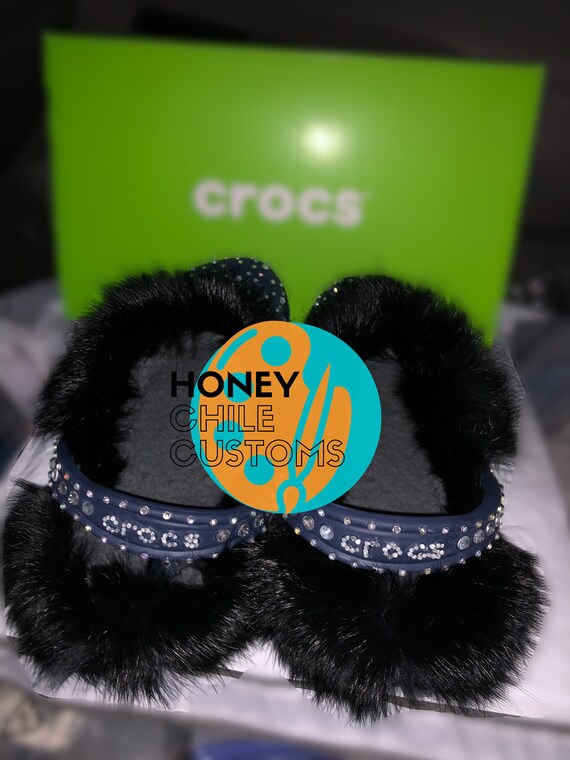 ✨Designer Custom Fur Crocs✨  Crocs fashion, Crocs, Women's crocs