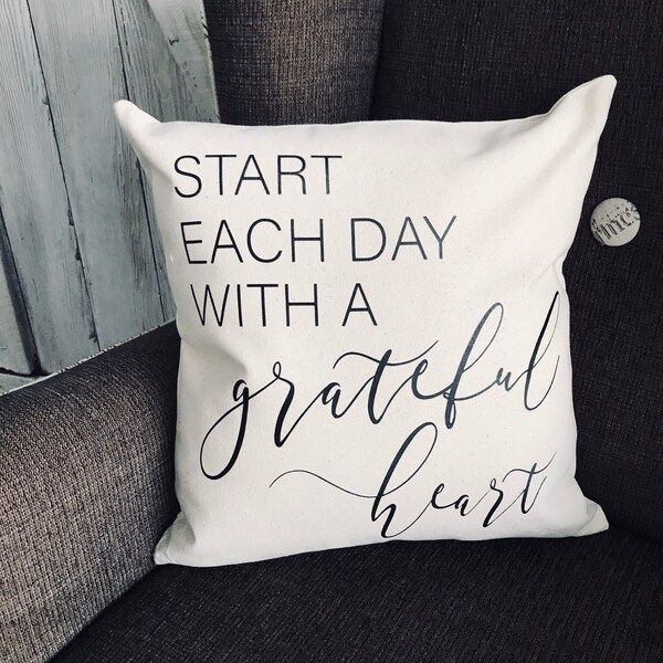 Grateful Pillow Etsy