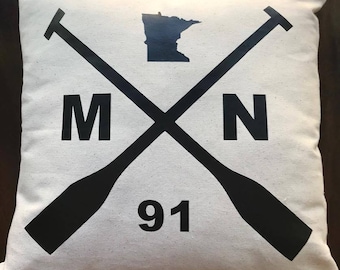 Personalized State Pillow Case - Decorative Pillow - Housewarming Gift