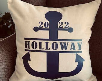 Naval Academy Pillow Case - Decorative Pillow Cover - Perfect Navy Gift