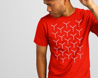 Camiseta de hombre con estampado geométrico | Camisa geométrica | Moderno camiseta | Camisa minimalista