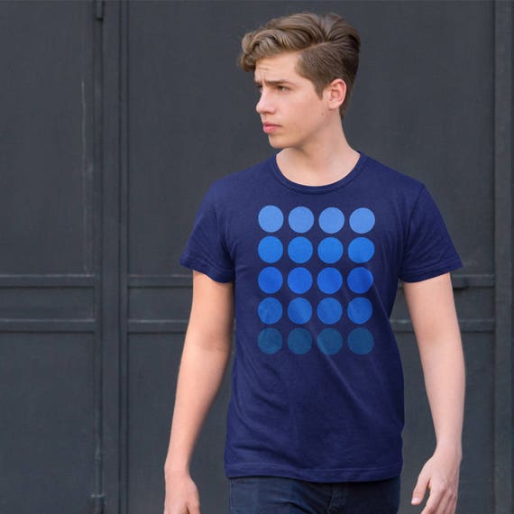 Circle Design Mens T Shirt Geometric Shirt Modern Tee Etsy
