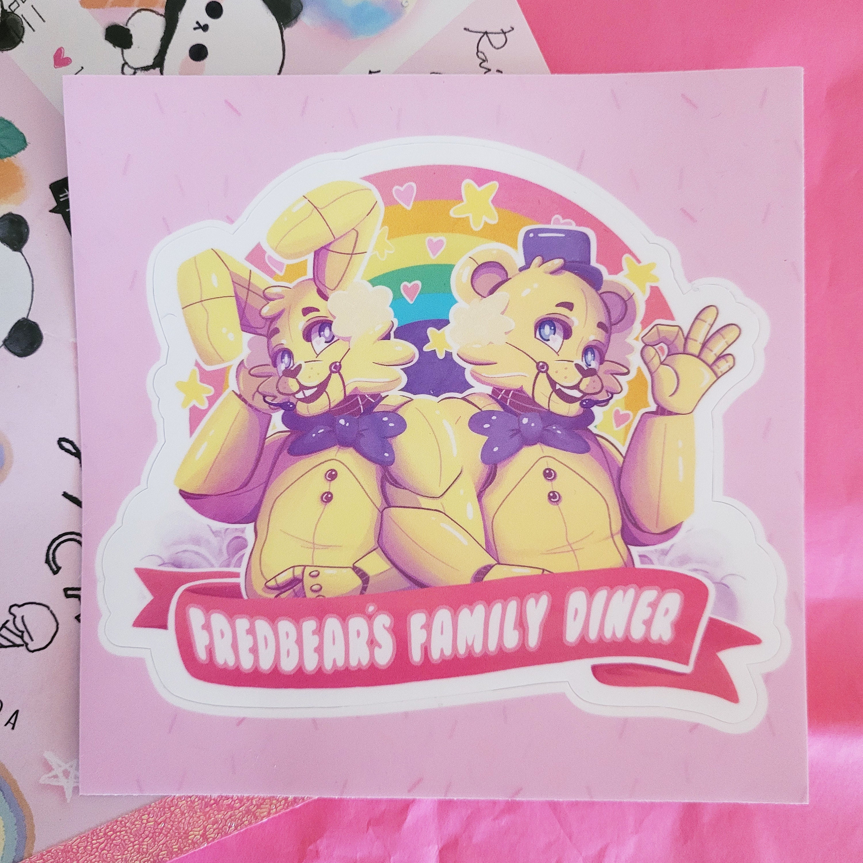  Fredbear'S Family Diner Poster (Spring Bonnie) Sticker