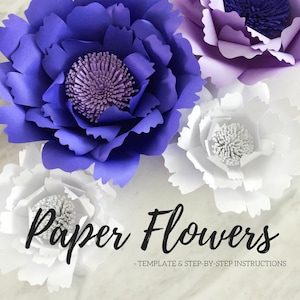 Paper flower template | flower template | paper flower backdrop | flower backdrop | giant paper flower | large paper flowers | paper flower