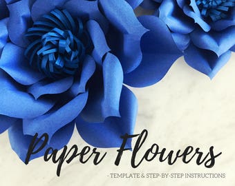 Paper flower template | flower template | paper flower backdrop | flower backdrop | giant paper flower | large paper flowers