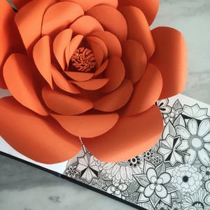 Paper flower template flower template paper flower backdrop flower backdrop giant paper flower large paper flowers paper flower image 4