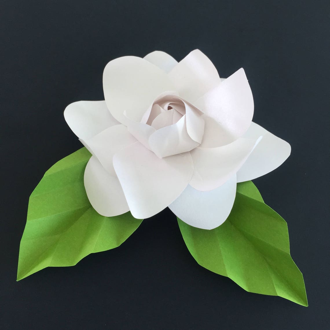 Paper Gardenia Template Paper Flower Template Paper Flower Etsy