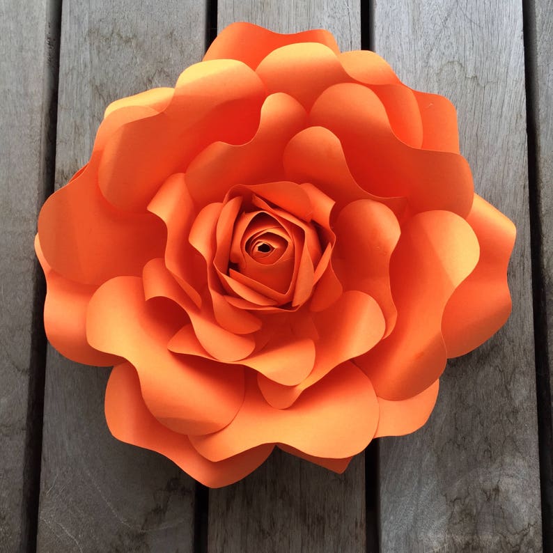 Paper Flower Template Flower Template Paper Flower Etsy