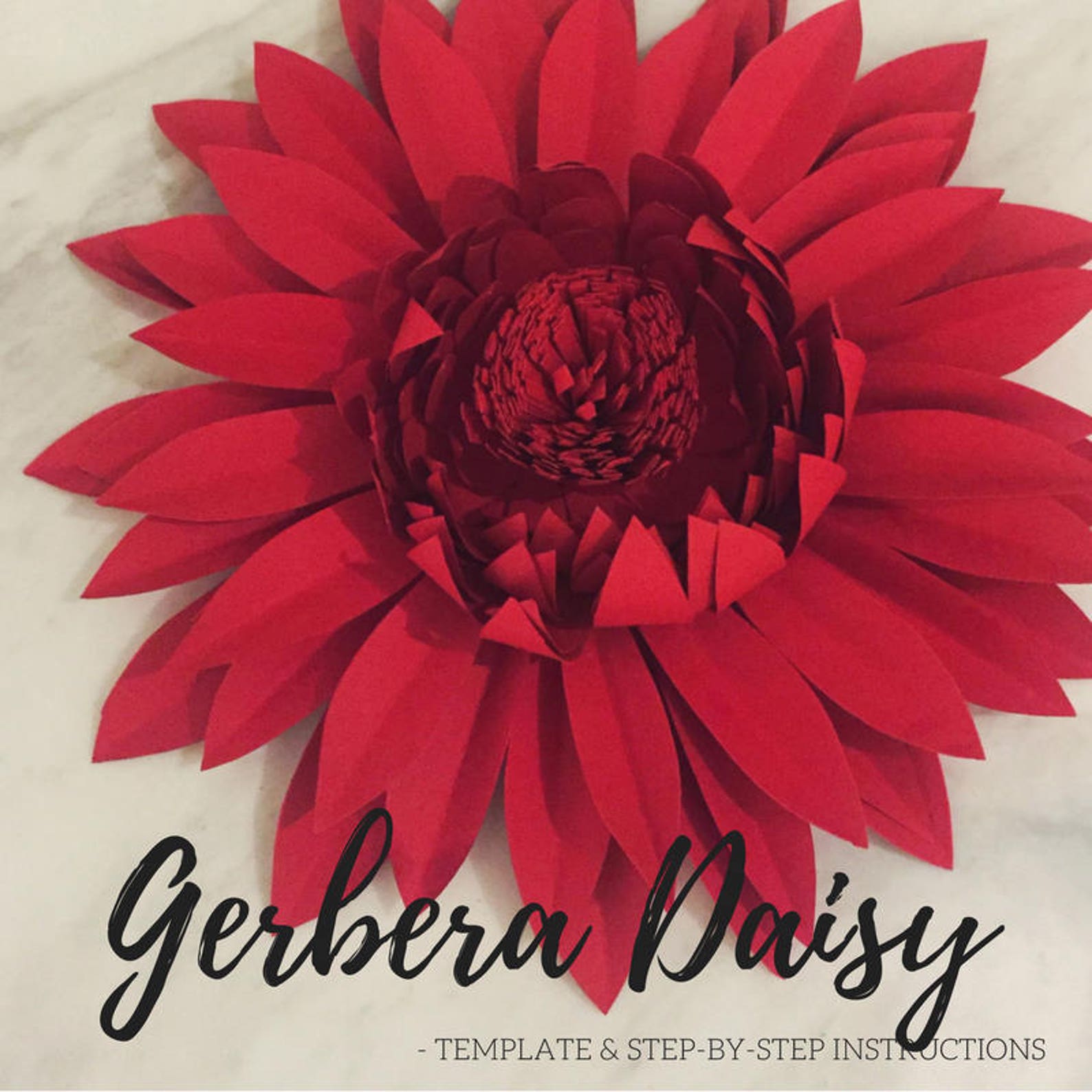 Paper Flower Template | Paper Daisy Template | Giant Paper Flower ...