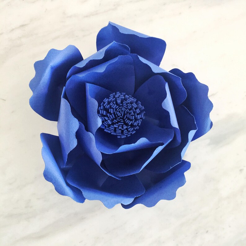 Paper flower template paper peony giant paper flower Etsy