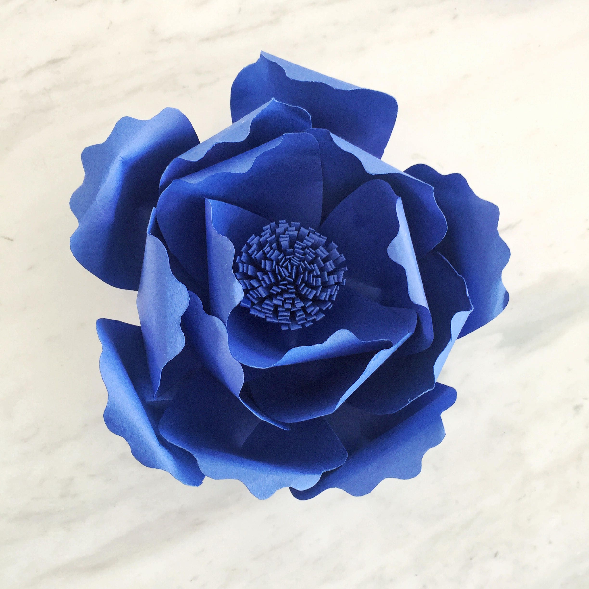 Paper flower template paper peony giant paper flower Etsy