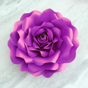 Paper flower template flower template paper flower backdrop flower backdrop giant paper flower large paper flowers paper rose image 6