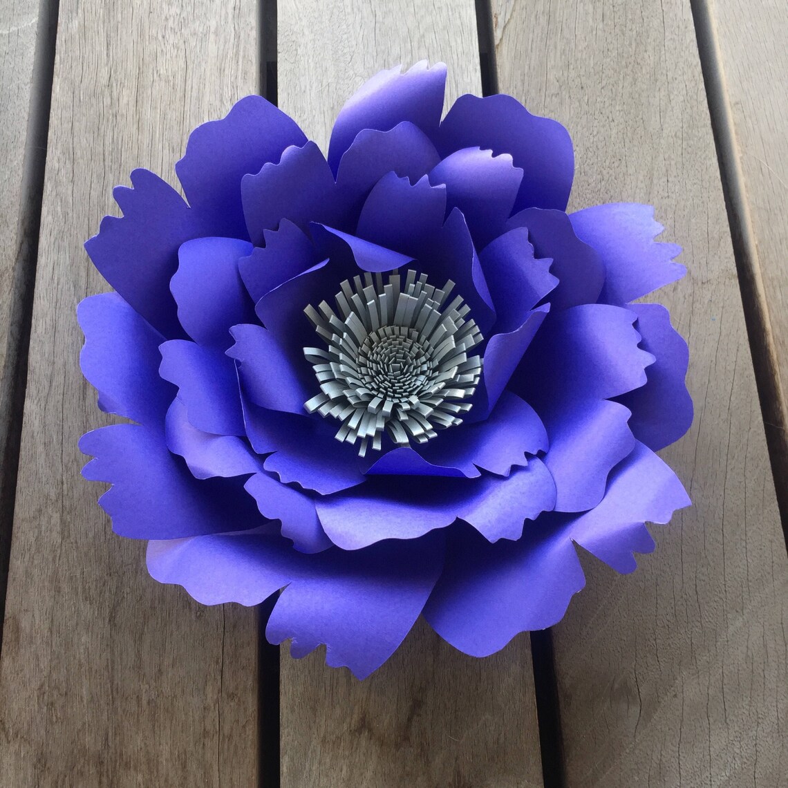 Paper Flower Template Flower Template Paper Flower Etsy