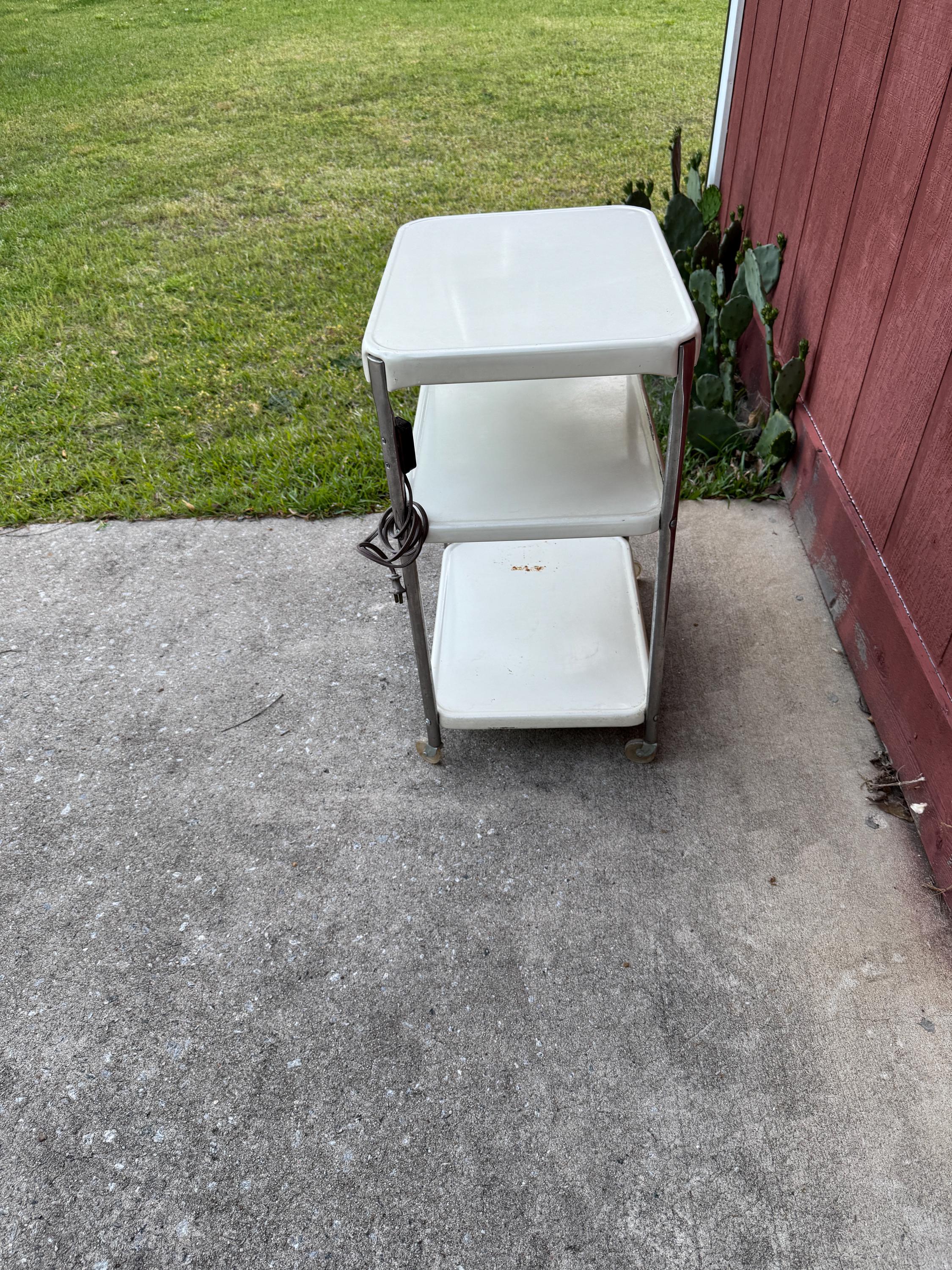 Chariot utilitaire de cuisine roulant COSCO à 3 niveaux en