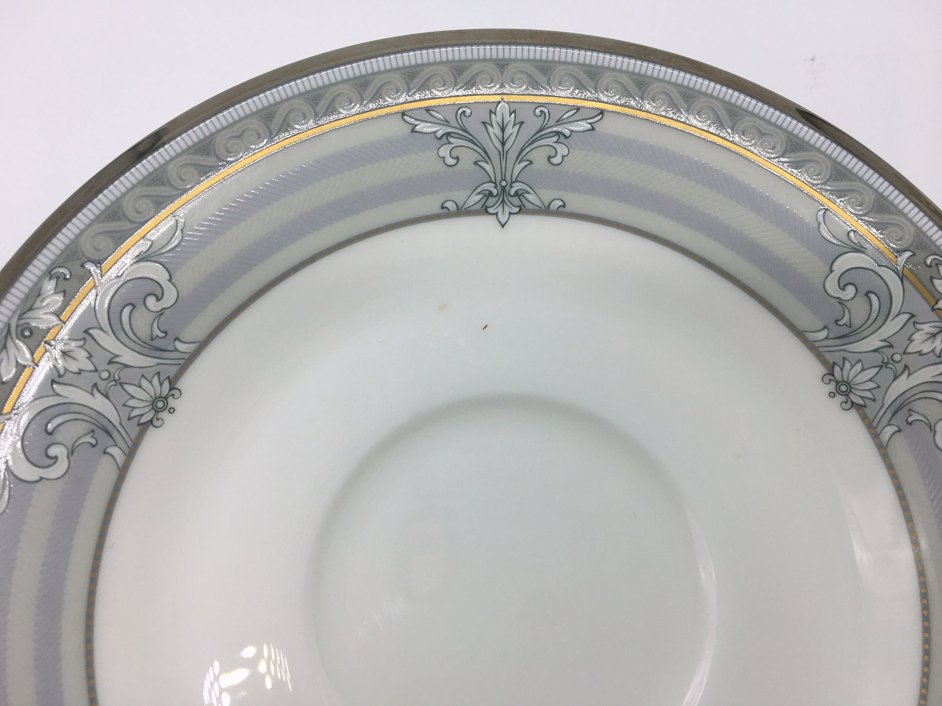 Vintage Noritake Bone China Japan Madison Court Grey and White Etsy