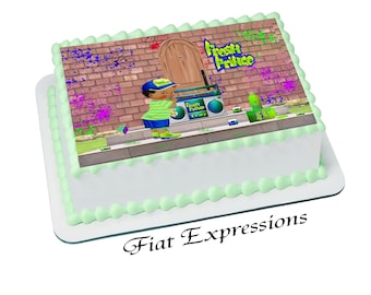 Fresh Prince Baby Shower Edible Cake Image Digital File