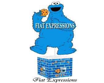 Cookie Monster Themed Baby Shower Centerpiece Decorations