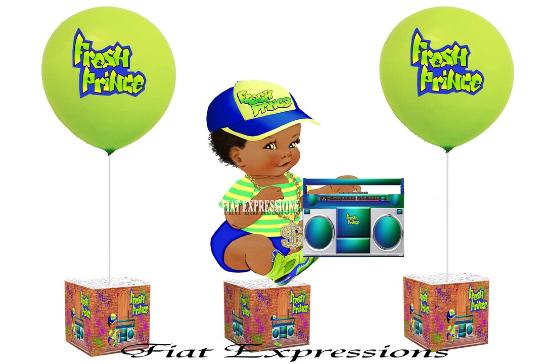 Fresh Prince Baby Shower Centerpiece Etsy