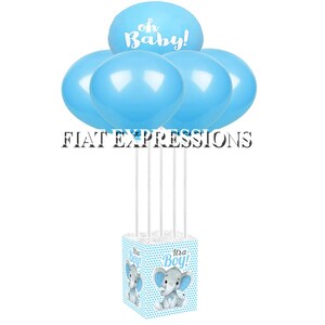 Elephant Baby Shower Balloon Centerpiece