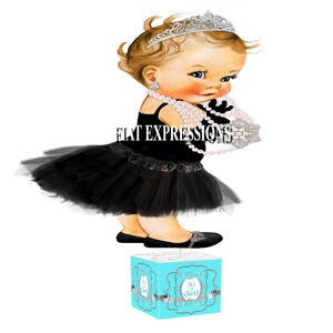 Breakfast at Tiffany&#39;s Girl Baby Shower Centerpiece