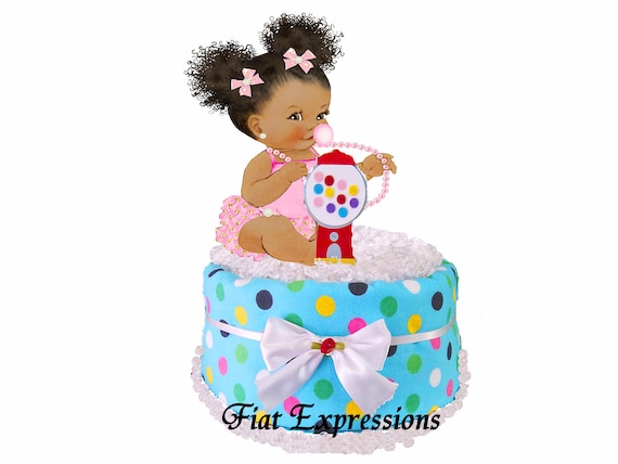 It's A Girl Diaper Cake, Gift & Centerpiece, Girl Blanket Diaper Cake, It's A Girl Baby Shower Il_570xn