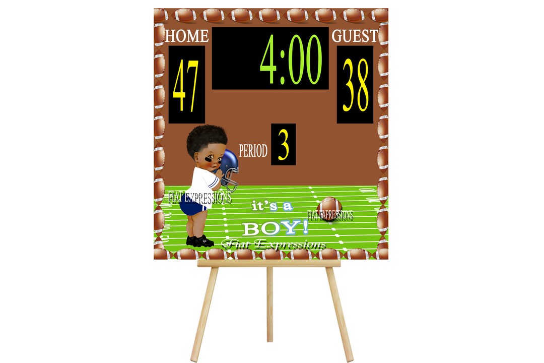 Sports Football Baby Shower Backdrop Baby Décor Baby Shower Etsy