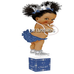 Denim & Diamonds Little Girl Baby Shower Centerpiece, Baby Shower Decorations