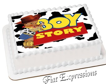 Boy Story Baby Shower Edible Cake Image Digital File
