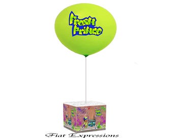 Fresh Prince Sitting Baby with Boombox, Baby Shower Single Balloon Centerpiece