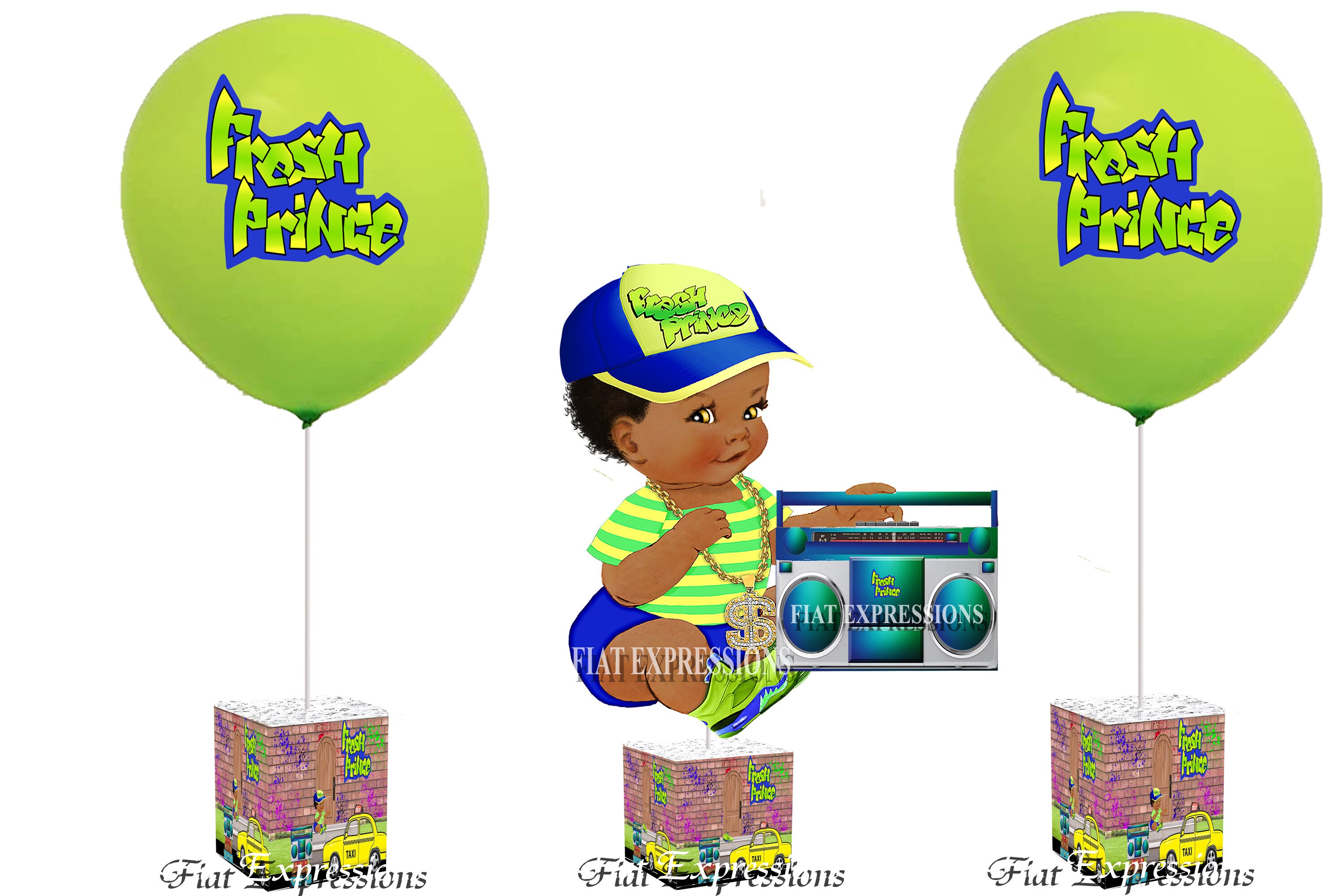 Fresh Prince Baby Shower Centerpiece Etsy